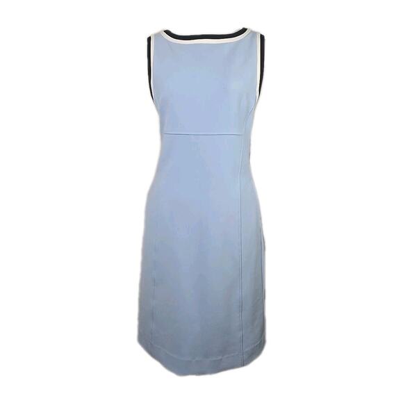 etcetera Blue Preppy Thick Fabric Sleeveless Dress w/Pockets Size 6 - Picture 1 of 6
